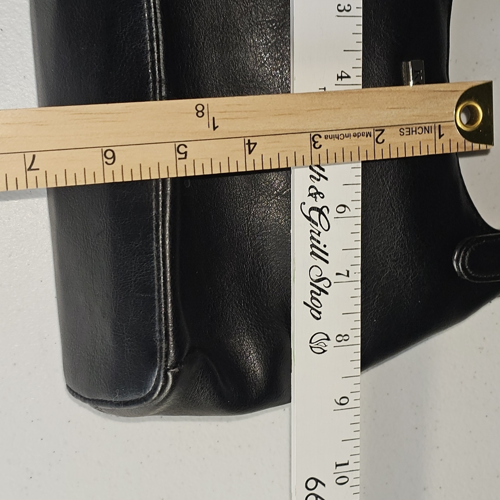 Kounty Black Leather Shoulder Bag - Picture 4 of 16